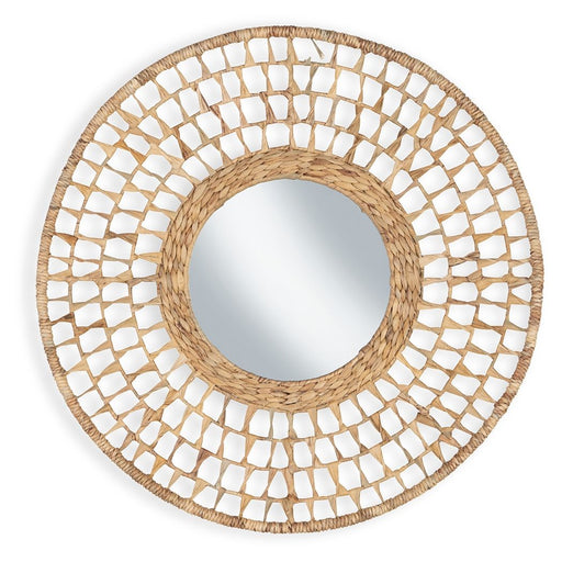 Deltlea - Natural - Accent Mirror Cleveland Home Outlet (OH) - Furniture Store in Middleburg Heights Serving Cleveland, Strongsville, and Online