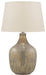 Mari - Gray / Gold Finish - Glass Table Lamp Cleveland Home Outlet (OH) - Furniture Store in Middleburg Heights Serving Cleveland, Strongsville, and Online