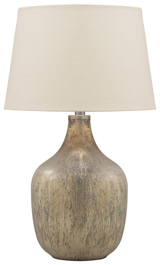 Mari - Gray / Gold Finish - Glass Table Lamp Cleveland Home Outlet (OH) - Furniture Store in Middleburg Heights Serving Cleveland, Strongsville, and Online