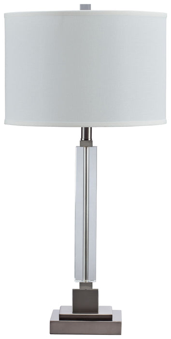 Deccalen - Clear / Silver Finish - Crystal Table Lamp Cleveland Home Outlet (OH) - Furniture Store in Middleburg Heights Serving Cleveland, Strongsville, and Online