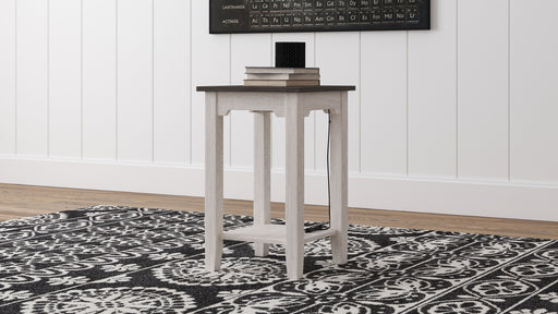 Dorrinson - White / Black / Gray - Chair Side End Table Cleveland Home Outlet (OH) - Furniture Store in Middleburg Heights Serving Cleveland, Strongsville, and Online
