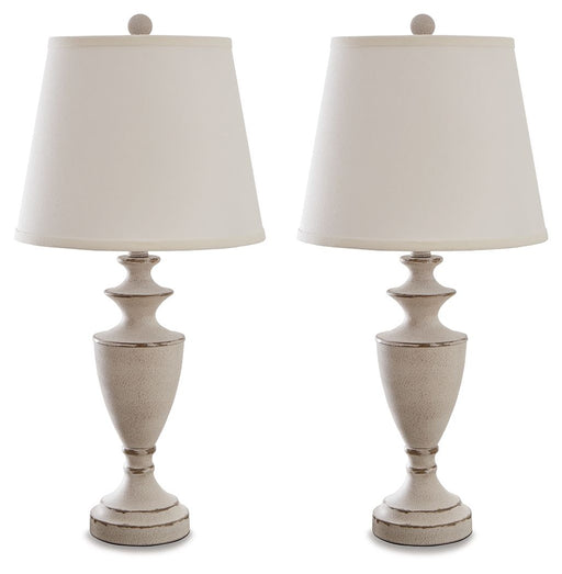 Dorcher - Antique Gray - Metal Table Lamp (Set of 2) Cleveland Home Outlet (OH) - Furniture Store in Middleburg Heights Serving Cleveland, Strongsville, and Online