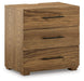 Dakmore - Brown - Three Drawer Night Stand Cleveland Home Outlet (OH) - Furniture Store in Middleburg Heights Serving Cleveland, Strongsville, and Online