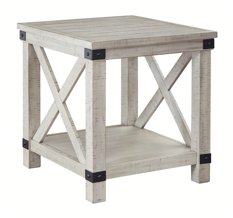 Carynhurst - Whitewash - Rectangular End Table Cleveland Home Outlet (OH) - Furniture Store in Middleburg Heights Serving Cleveland, Strongsville, and Online