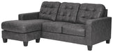 Venaldi - Gunmetal - Sofa Chaise Cleveland Home Outlet (OH) - Furniture Store in Middleburg Heights Serving Cleveland, Strongsville, and Online
