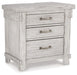 Brashland - White - Three Drawer Night Stand Cleveland Home Outlet (OH) - Furniture Store in Middleburg Heights Serving Cleveland, Strongsville, and Online