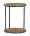 Fridley - Brown / Black - Round End Table Cleveland Home Outlet (OH) - Furniture Store in Middleburg Heights Serving Cleveland, Strongsville, and Online