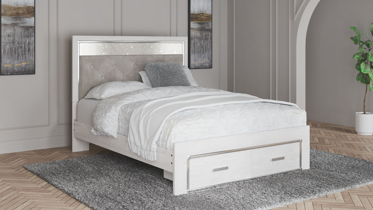 Altyra - White - Queen/King Platform Rails Cleveland Home Outlet (OH) - Furniture Store in Middleburg Heights Serving Cleveland, Strongsville, and Online
