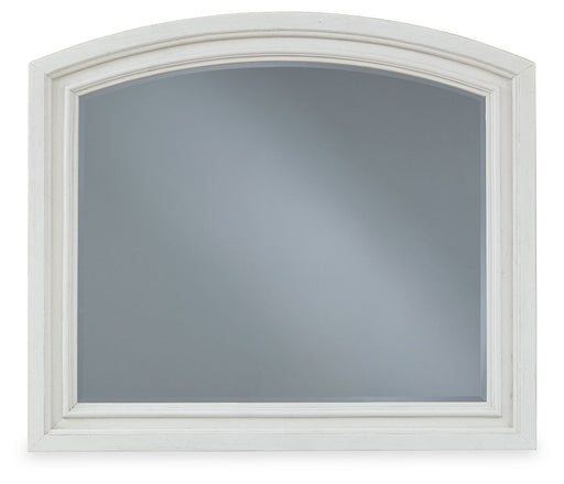 Robbinsdale - Antique White - Bedroom Mirror Cleveland Home Outlet (OH) - Furniture Store in Middleburg Heights Serving Cleveland, Strongsville, and Online
