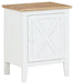 Gylesburg - White / Brown - Accent Cabinet Cleveland Home Outlet (OH) - Furniture Store in Middleburg Heights Serving Cleveland, Strongsville, and Online