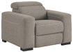 Mabton - Gray - Pwr Recliner/Adj Headrest Cleveland Home Outlet (OH) - Furniture Store in Middleburg Heights Serving Cleveland, Strongsville, and Online
