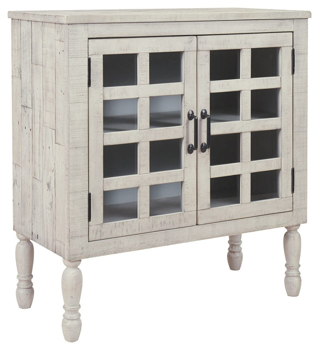 Falkgate - Whitewash - Accent Cabinet Cleveland Home Outlet (OH) - Furniture Store in Middleburg Heights Serving Cleveland, Strongsville, and Online