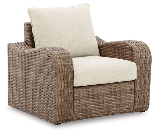 Sandy Bloom - Beige - Lounge Chair W/Cushion Cleveland Home Outlet (OH) - Furniture Store in Middleburg Heights Serving Cleveland, Strongsville, and Online