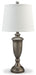 Doraley - Antique Silver Finish - Metal Table Lamp (Set of 2) Cleveland Home Outlet (OH) - Furniture Store in Middleburg Heights Serving Cleveland, Strongsville, and Online