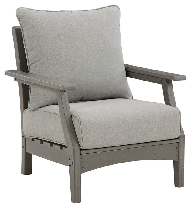 Visola - Gray - Lounge Chair w/Cushion Cleveland Home Outlet (OH) - Furniture Store in Middleburg Heights Serving Cleveland, Strongsville, and Online