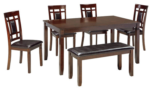 Bennox - Brown - Dining Room Table Set (Set of 6) Cleveland Home Outlet (OH) - Furniture Store in Middleburg Heights Serving Cleveland, Strongsville, and Online