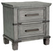 Russelyn - Gray - Two Drawer Night Stand Cleveland Home Outlet (OH) - Furniture Store in Middleburg Heights Serving Cleveland, Strongsville, and Online