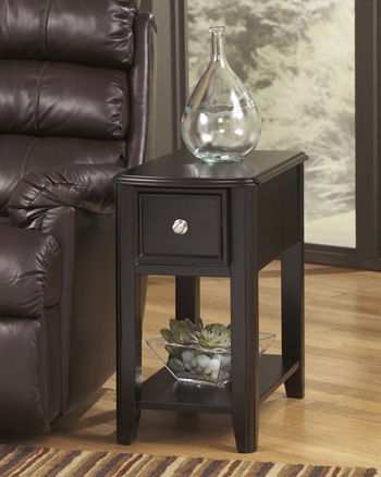 Breegin - Almost Black - Chair Side End Table Cleveland Home Outlet (OH) - Furniture Store in Middleburg Heights Serving Cleveland, Strongsville, and Online