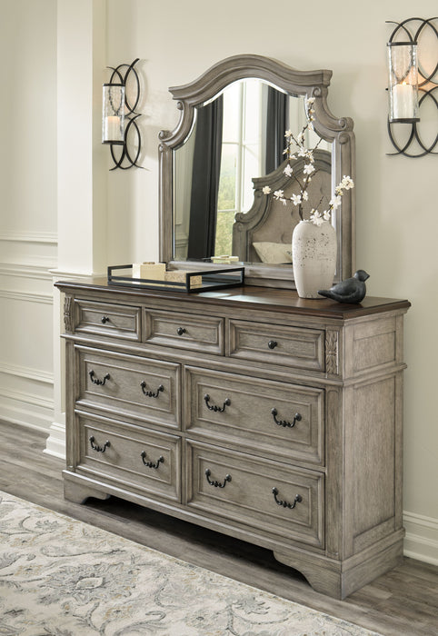 Lodenbay - Antique Gray - Dresser, Mirror Cleveland Home Outlet (OH) - Furniture Store in Middleburg Heights Serving Cleveland, Strongsville, and Online