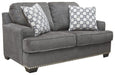 Locklin - Carbon - Loveseat Cleveland Home Outlet (OH) - Furniture Store in Middleburg Heights Serving Cleveland, Strongsville, and Online