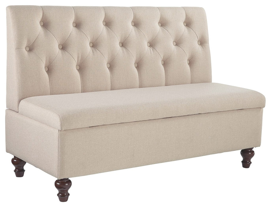 Gwendale - Light Beige - Storage Bench Cleveland Home Outlet (OH) - Furniture Store in Middleburg Heights Serving Cleveland, Strongsville, and Online