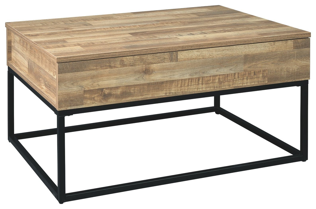 Gerdanet - Natural - Lift Top Cocktail Table Cleveland Home Outlet (OH) - Furniture Store in Middleburg Heights Serving Cleveland, Strongsville, and Online