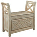 Fossil - Whitewash - Accent Bench Cleveland Home Outlet (OH) - Furniture Store in Middleburg Heights Serving Cleveland, Strongsville, and Online