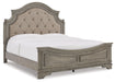 Lodenbay - Antique Gray - Queen Uph Panel Headboard Cleveland Home Outlet (OH) - Furniture Store in Middleburg Heights Serving Cleveland, Strongsville, and Online