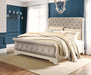 Realyn - White / Brown / Beige - Queen Uph Sleigh Headboard Cleveland Home Outlet (OH) - Furniture Store in Middleburg Heights Serving Cleveland, Strongsville, and Online