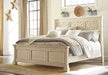Bolanburg - Antique White - King Panel Rails Cleveland Home Outlet (OH) - Furniture Store in Middleburg Heights Serving Cleveland, Strongsville, and Online