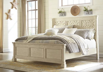 Bolanburg - Antique White - King/Cal King Panel Headboard Cleveland Home Outlet (OH) - Furniture Store in Middleburg Heights Serving Cleveland, Strongsville, and Online