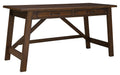 Baldridge - Rustic Brown - Home Office Large Leg Desk Cleveland Home Outlet (OH) - Furniture Store in Middleburg Heights Serving Cleveland, Strongsville, and Online