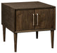 Kisper - Dark Brown - Square End Table Cleveland Home Outlet (OH) - Furniture Store in Middleburg Heights Serving Cleveland, Strongsville, and Online