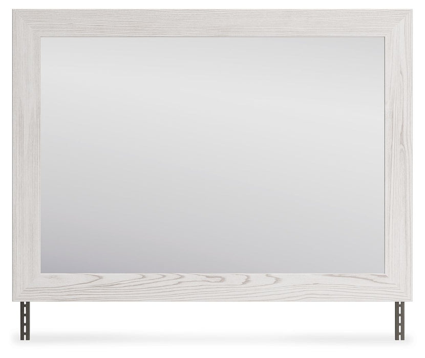 Schoenberg - White - Bedroom Mirror Cleveland Home Outlet (OH) - Furniture Store in Middleburg Heights Serving Cleveland, Strongsville, and Online