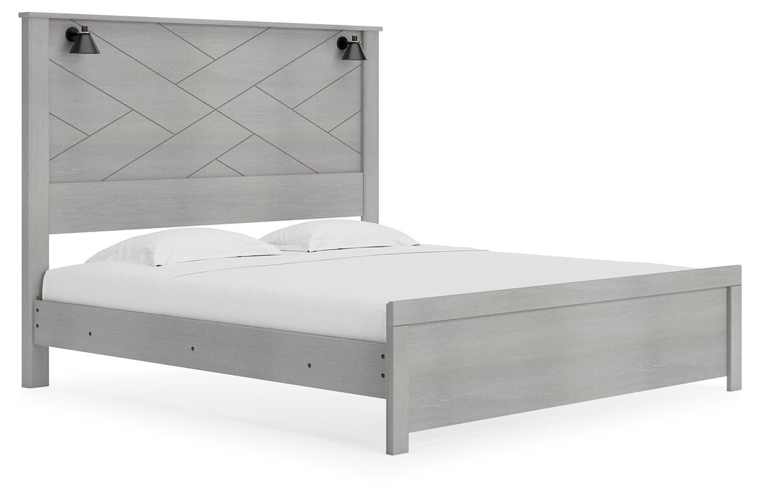 Cottonburg - Light Gray - King Panel Headboard Cleveland Home Outlet (OH) - Furniture Store in Middleburg Heights Serving Cleveland, Strongsville, and Online