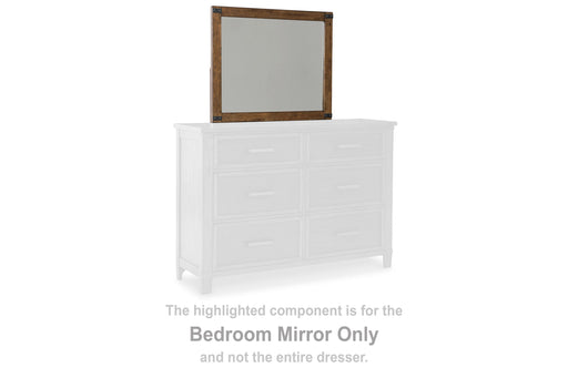 Wyattfield - Brown - Bedroom Mirror Cleveland Home Outlet (OH) - Furniture Store in Middleburg Heights Serving Cleveland, Strongsville, and Online