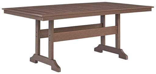 Emmeline - Brown - Rect Dining Table W/Umb Opt Cleveland Home Outlet (OH) - Furniture Store in Middleburg Heights Serving Cleveland, Strongsville, and Online