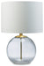 Samder - White - Glass Table Lamp Cleveland Home Outlet (OH) - Furniture Store in Middleburg Heights Serving Cleveland, Strongsville, and Online