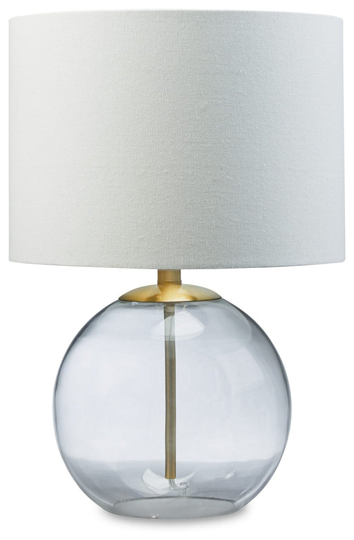 Samder - White - Glass Table Lamp Cleveland Home Outlet (OH) - Furniture Store in Middleburg Heights Serving Cleveland, Strongsville, and Online
