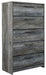 Baystorm - Gray - Five Drawer Chest Cleveland Home Outlet (OH) - Furniture Store in Middleburg Heights Serving Cleveland, Strongsville, and Online