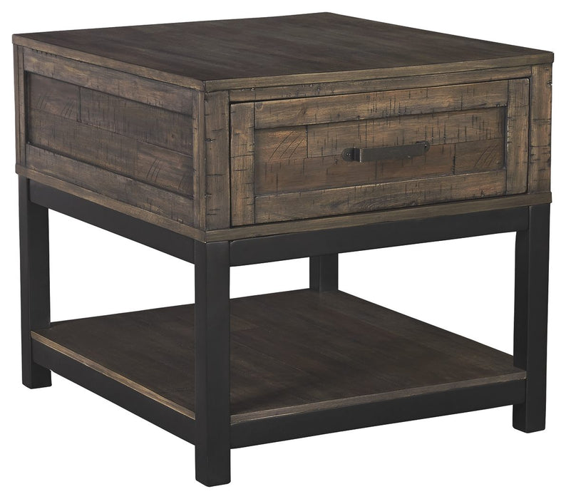 Johurst - Grayish Brown - Rectangular End Table Cleveland Home Outlet (OH) - Furniture Store in Middleburg Heights Serving Cleveland, Strongsville, and Online