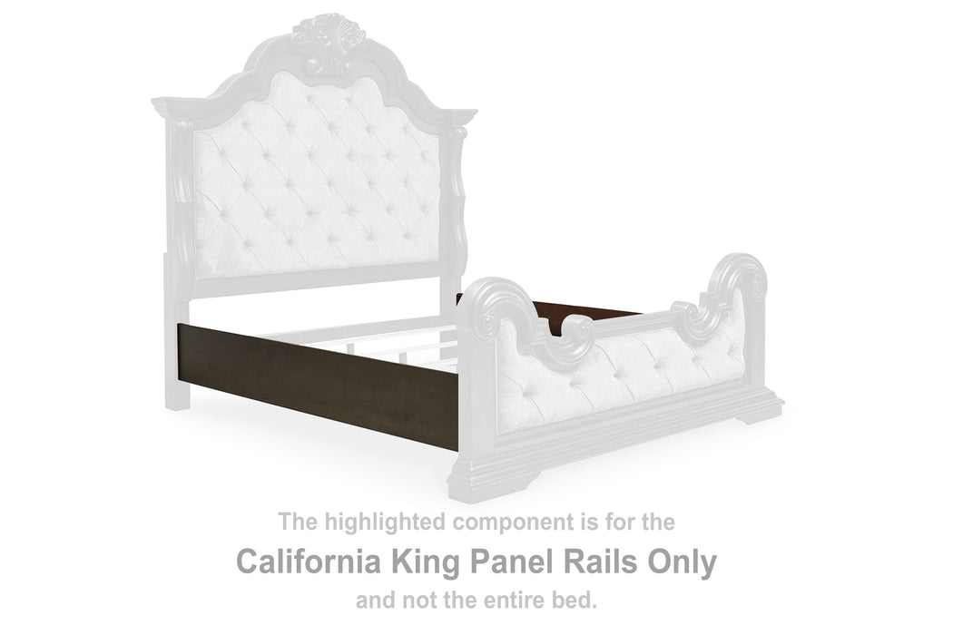 Maylee - Dark Brown - California King Panel Rails