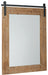 Lanie - Antique Brown - Accent Mirror Cleveland Home Outlet (OH) - Furniture Store in Middleburg Heights Serving Cleveland, Strongsville, and Online