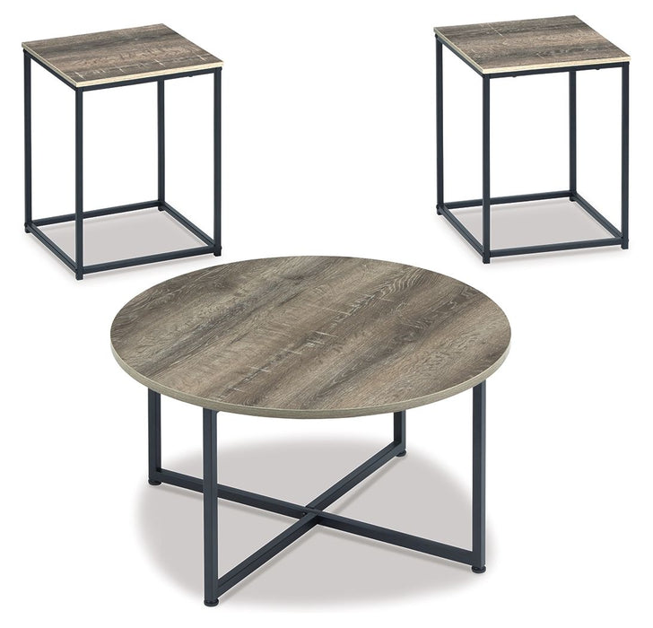 Wadeworth - Brown / Beige - Occasional Table Set (Set of 3) Cleveland Home Outlet (OH) - Furniture Store in Middleburg Heights Serving Cleveland, Strongsville, and Online