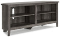 Arlenbry - Gray - Medium Corner TV Stand Cleveland Home Outlet (OH) - Furniture Store in Middleburg Heights Serving Cleveland, Strongsville, and Online