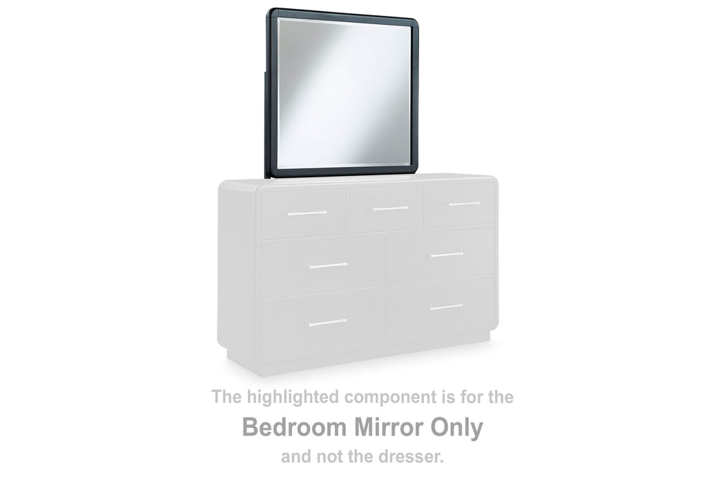 Rowanbeck - Black - Bedroom Mirror