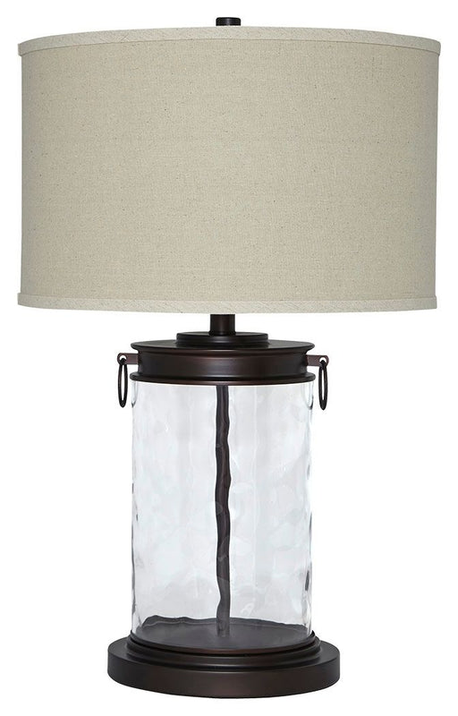 Tailynn - Clear / Bronze Finish - Glass Table Lamp Cleveland Home Outlet (OH) - Furniture Store in Middleburg Heights Serving Cleveland, Strongsville, and Online