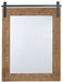 Lanie - Antique Brown - Accent Mirror Cleveland Home Outlet (OH) - Furniture Store in Middleburg Heights Serving Cleveland, Strongsville, and Online