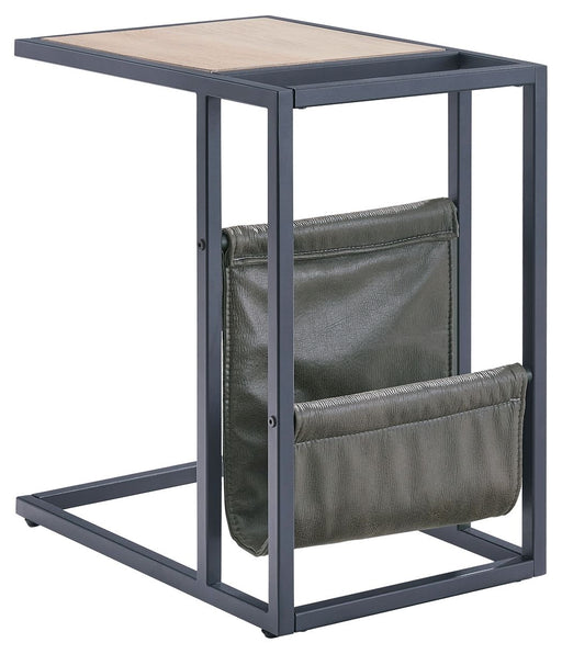 Freslowe - Light Brown / Black - Chair Side End Table With Magazine Basket Cleveland Home Outlet (OH) - Furniture Store in Middleburg Heights Serving Cleveland, Strongsville, and Online