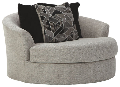 Megginson - Storm - Oversized Round Swivel Chair Cleveland Home Outlet (OH) - Furniture Store in Middleburg Heights Serving Cleveland, Strongsville, and Online